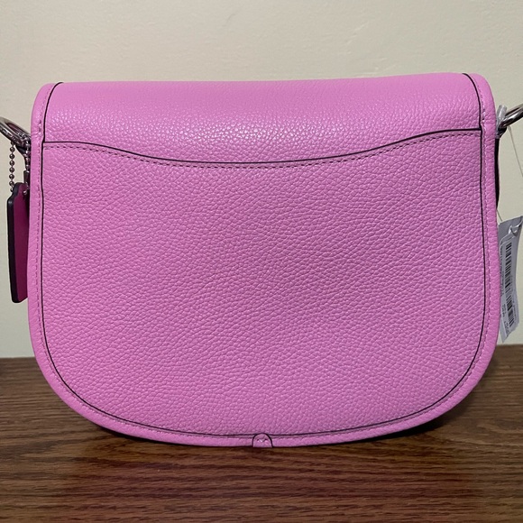 COACH Willow Pebbled Leather Saddle Shoulder Bag - Picture 5 of 10